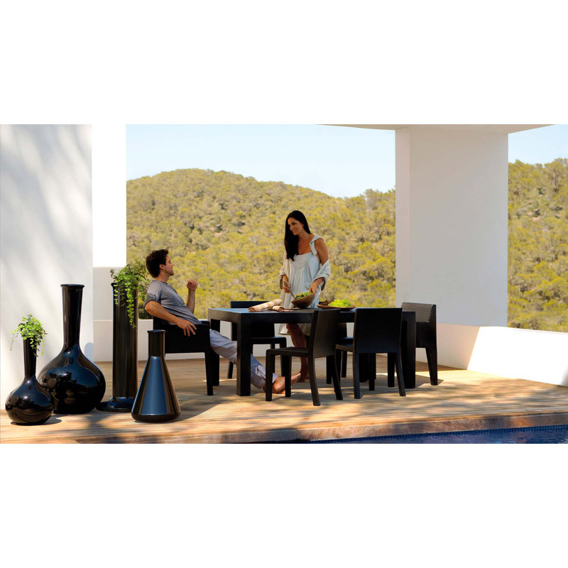 Vase de plancher en résine Chemistubes, H 39,25 po x l 15,75 po x P 15,75 po, Noir