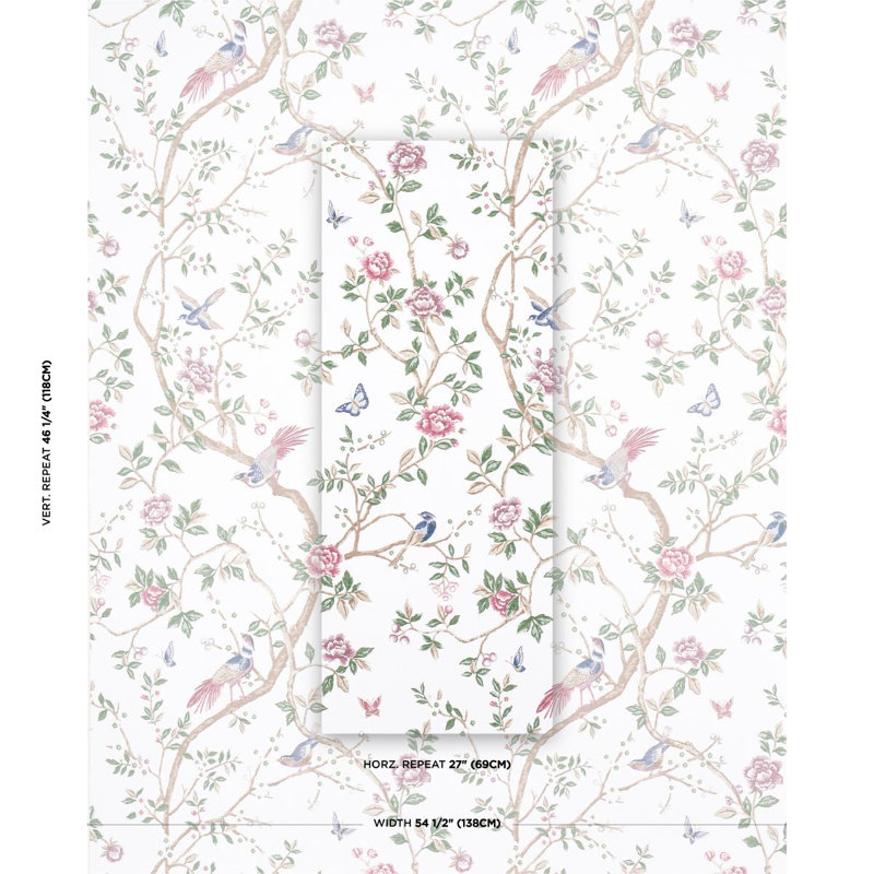Georgia Vine Fabric, Ivory