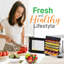 Déshydrateur d'aliments de comptoir 6 plateaux Nutrichef
