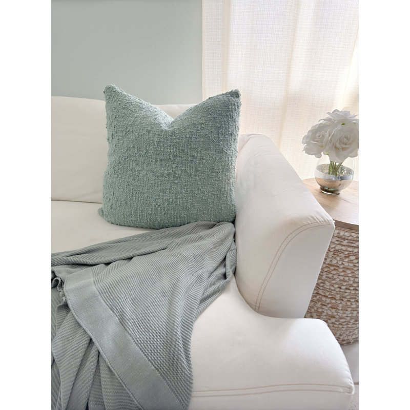 Harbor Knit Throw, Tea Green