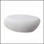 Table basse elliptique en fibre de verre 43,31 po avec finition roche matte unique pour les salons rétro et modernes