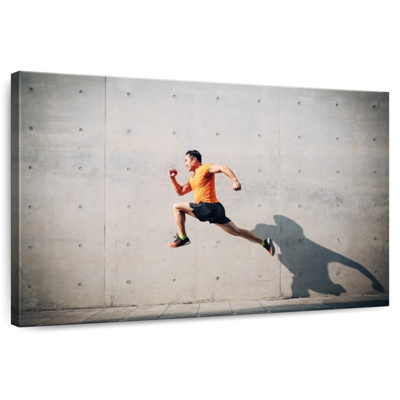 Jumping Man, 24" H x 36" W