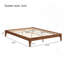 Structure de lit plateforme solide en bois de bambou sec sans tête de lit-1421509908-1421509909