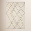 Kismet Ivory Charcoal Geometric Rug