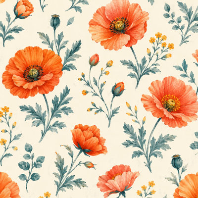 Papier peint adhésif autocollant rétro orange, motif circulaire symétrique, pétales de fleurs, papier peint à contact abstrait, adhésif mural amovible pour armoires de cuisine de chambre à coucher 17,7 po x 118 po