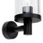 Black 290cm H Outdoor Armed Sconce