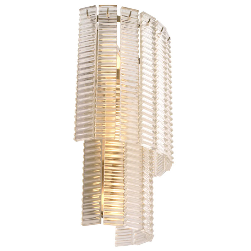 Met X Eichholtz 3 - Light Flush Mounted Sconce, Clear