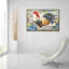  «Ironwork Rooster D» par Jean Plout, art mural en verre acrylique-188580085