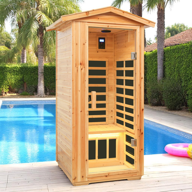 Outdoor/Indoor Sauna For One Person With Far Infrared
