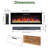50" Recessed Thin Electric Fireplace - Wall Mounted, Multi-Color Flame & Ember Bed, LED Heater With Remote Control-825601129