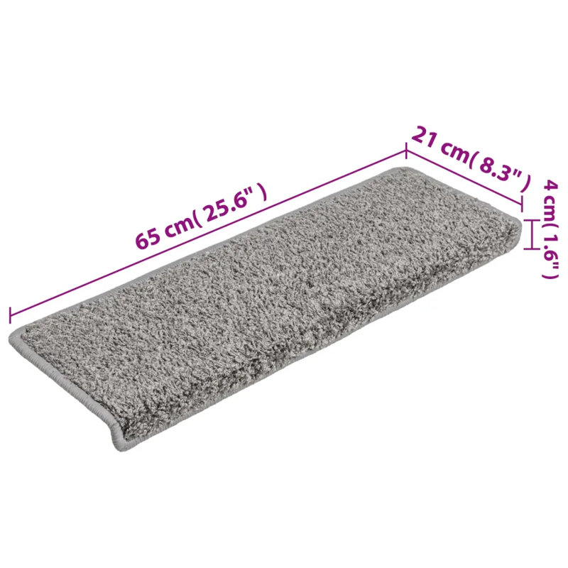 Brinker Non-Slip Grey Stair Tread, 10