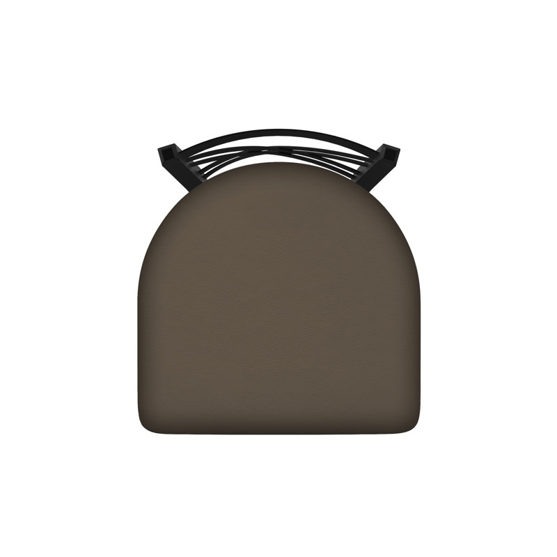 Tabouret pivotant XL 820 Catalina, Noir froissé, Vinyle - naturel Canter, Tabouret de bar (siège d'une hauteur de 36 po)