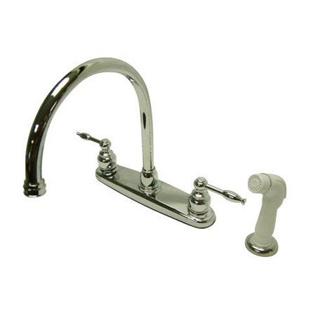 Distributeur d’eau chaud & froid avec jet latéral Denver, Chrome poli