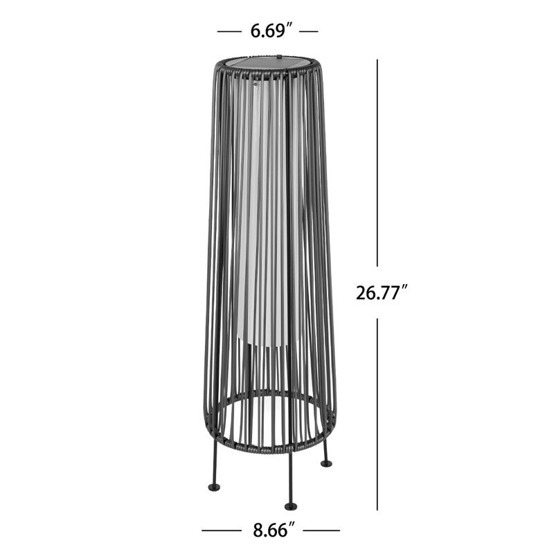 Luminaire solaire de sol GORDES, Gris