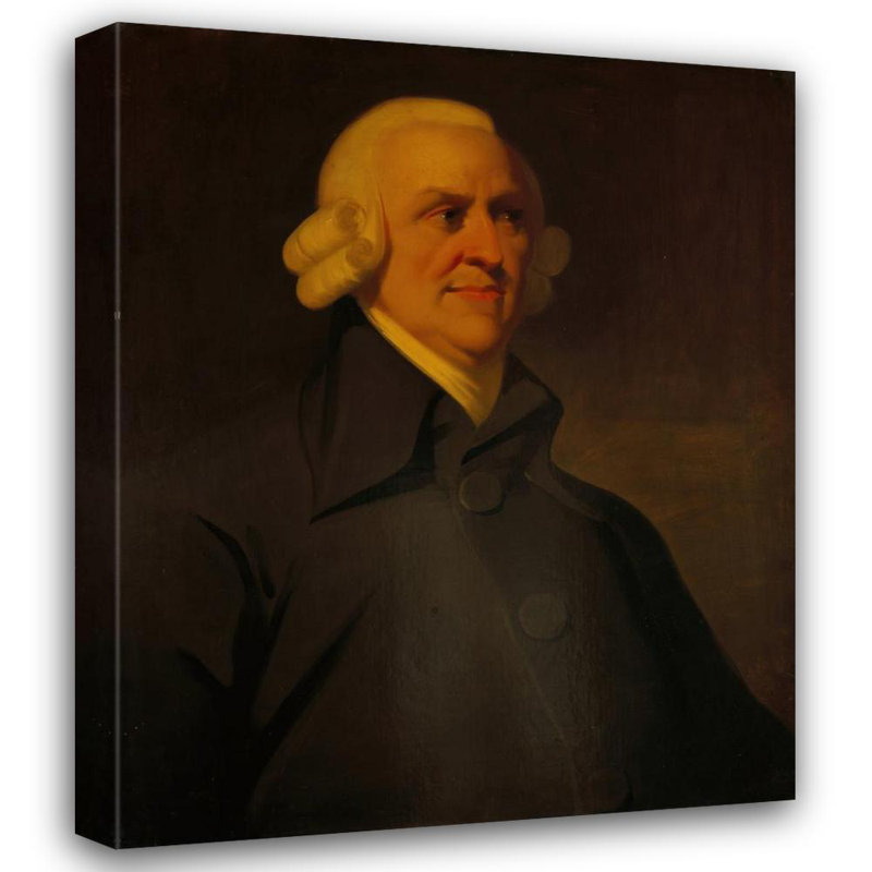 «Adam Smith, 1723 - 1790. Politique économique» par MuseumPrints - Art mural sur toile tendue avec châssis, H 48 po x l 33 po