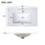 Meuble-lavabo avec lavabo simple, meuble-lavabo à cadre avec 2 portes à fermeture en douceur, meuble-lavabo moderne avec rangement-734158664