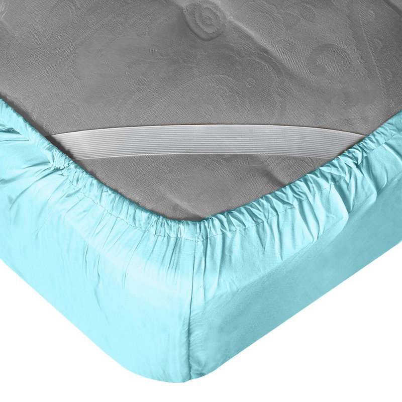 Empyrean Bedding Extra Deep Pocket Solid Fitted Sheet, Silver, Split King Fitted Sheet