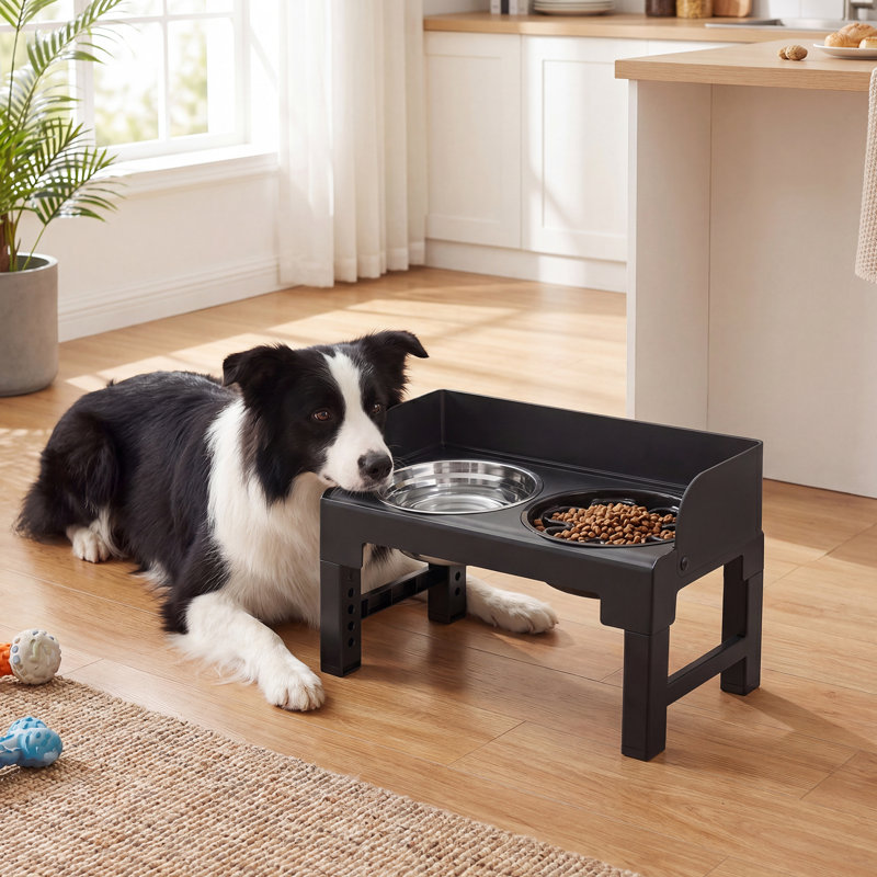 Bols pour chien surélevés Feandrea				, Noir