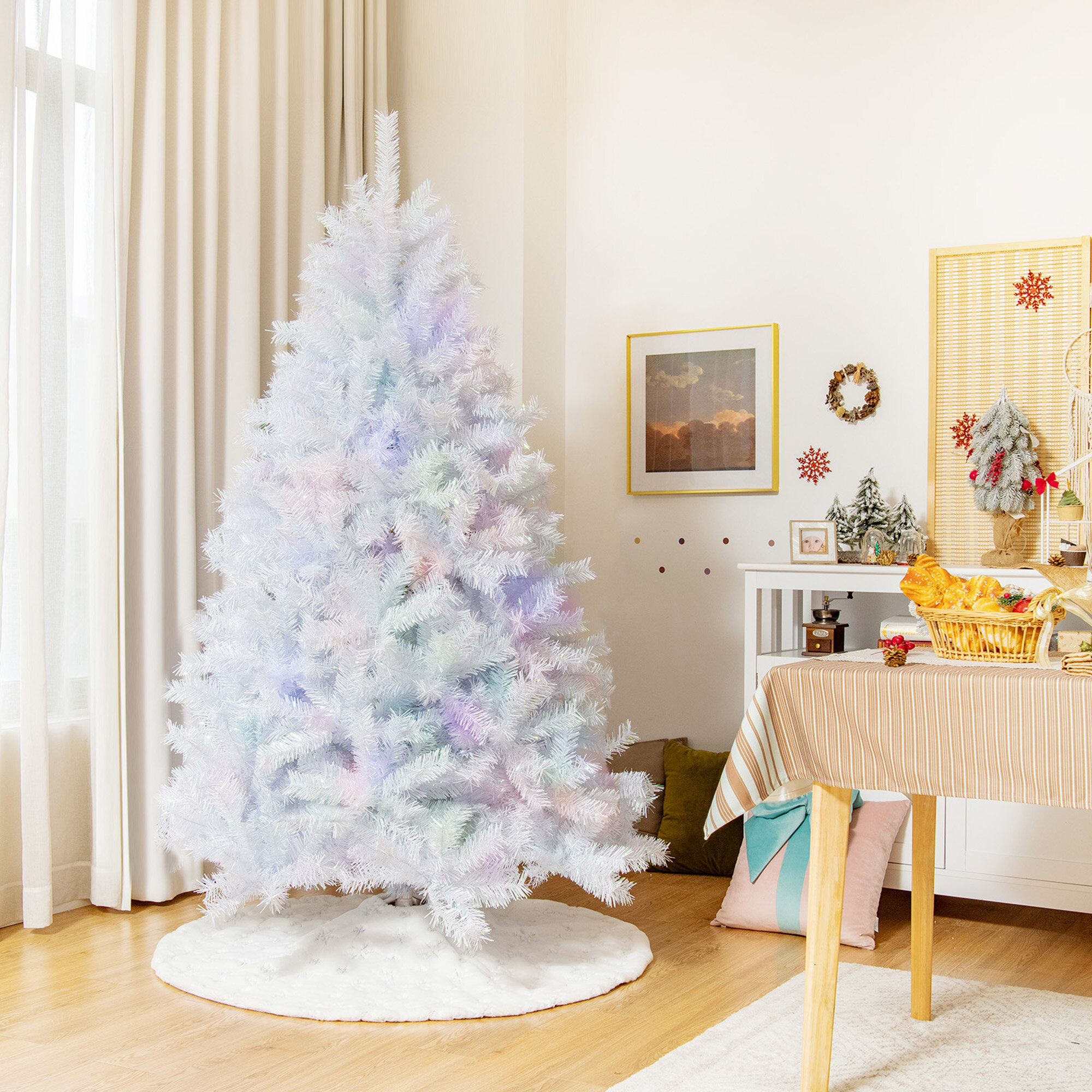 white cashmere christmas tree