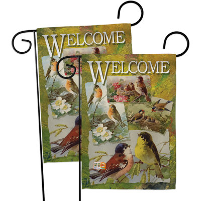 Double Sided 18.5'' H x 13'' W Polyester Garden Flag