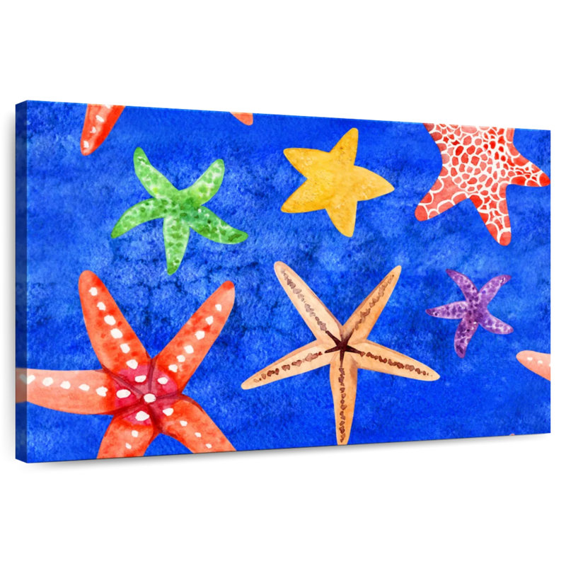 Brampt Underwater Starfish Pattern, 8" H x 12" W