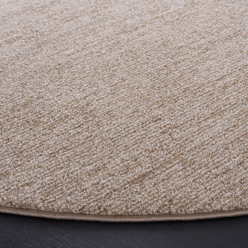 Donlon Performance Solid Color Rug, Round 6'7"