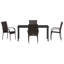 Garden Dining Set 5 Pcs PE Rattan-1226551891