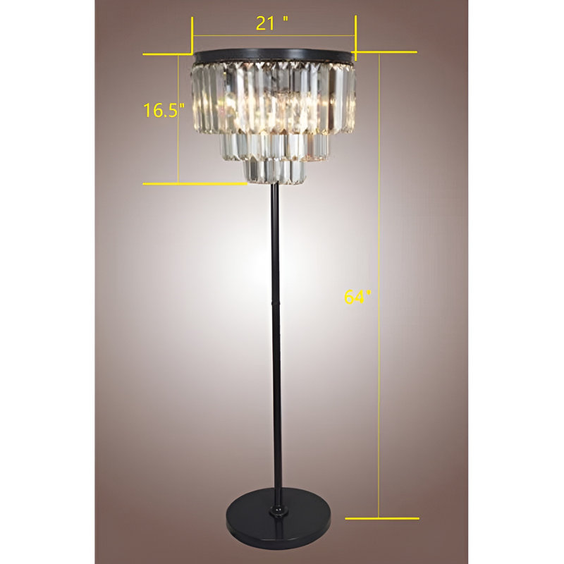Lampe sur pied en cristal Legaspi Odeom