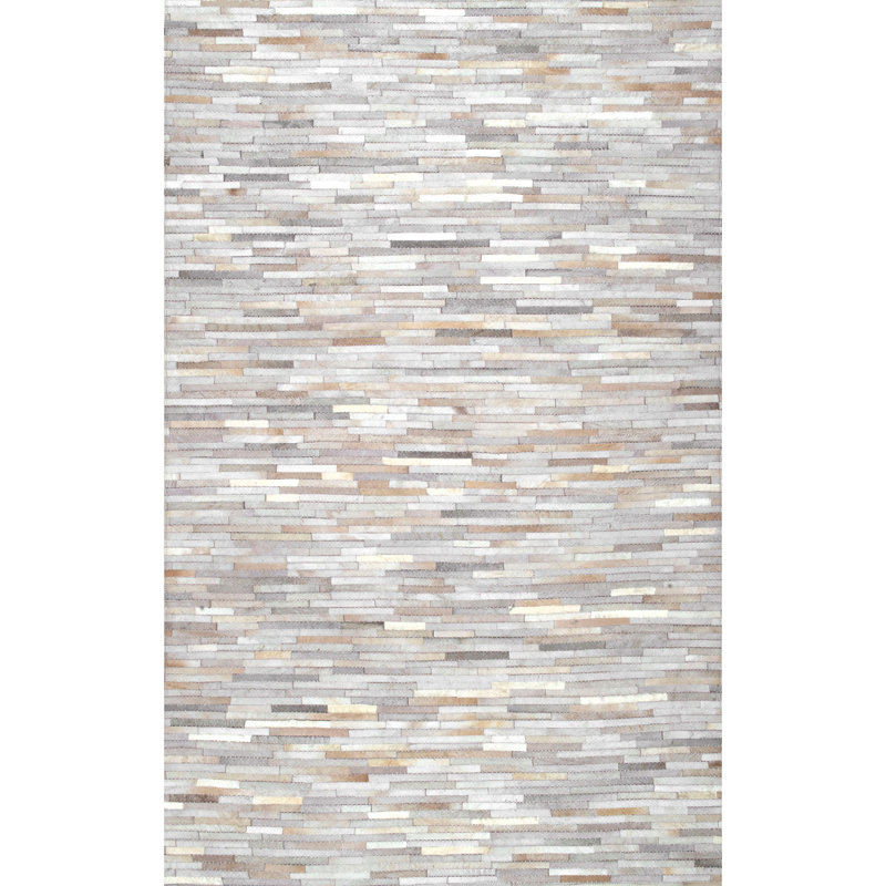 Tapis beige Quaeshia, Rectangle 7 pi 6 po x 9 pi 6 po