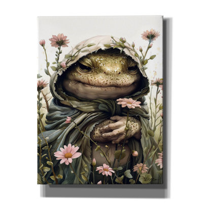 «Monk Toad» par Momart, art mural sur toile