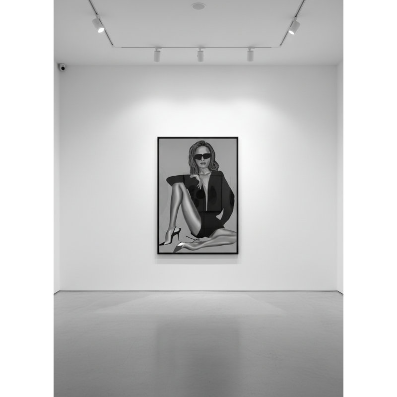 Tableau encadré Executive Muse - Cadre noir