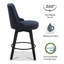 Tabouret de comptoir pivotant Arjean-1461265958
