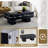 43" Modern Rectangular Marble Coffee Table-1363826335