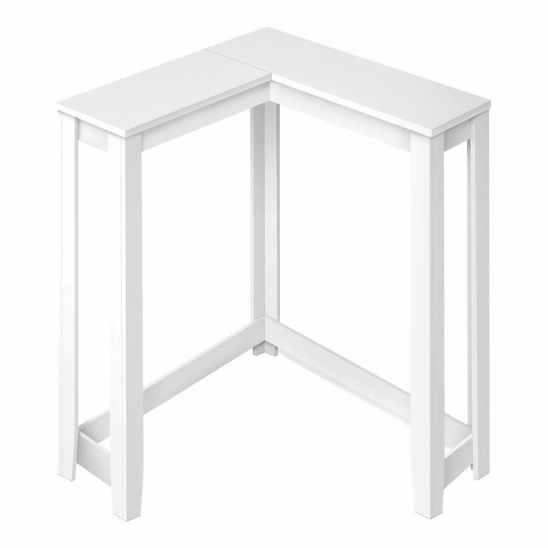 Console étroite, vestibule de coin de salon dans le hall d'entrée, stratifié blanc contemporain moderne, Blanc, Blanc