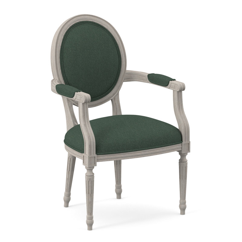 Dauphin Arm Chair, Bisque, Filigree Ivory