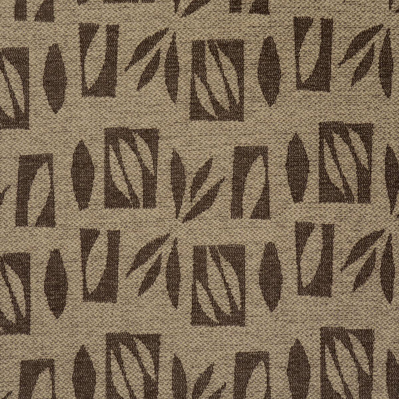Schumacher X Caroline Z Hurley Banana Leaf Cut Out Fabric, Brown
