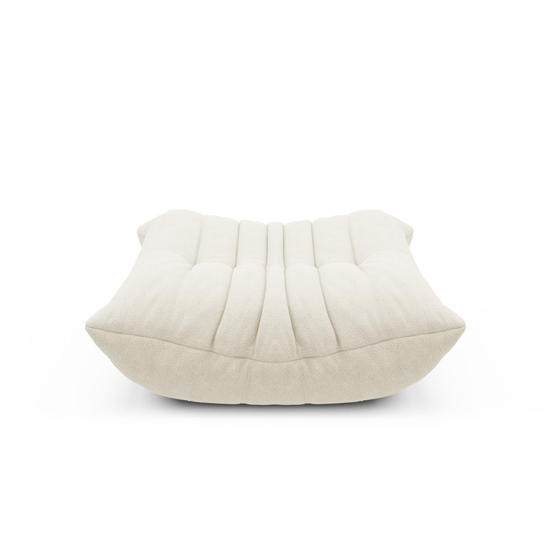 Landwehr Modular Lounge Ottoman Chair, Off-White
