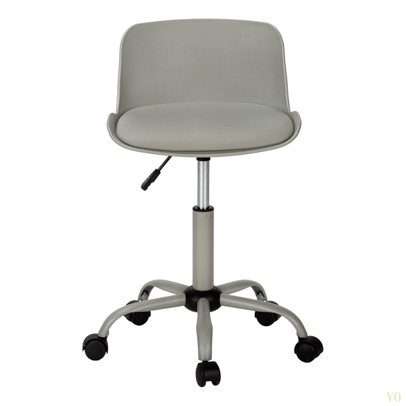 Chaise de bureau, hauteur réglable, pivotante, ergonomique, bureau d'ordinateur, travail, juvénile, aspect cuir, métal, contemporain, moderne