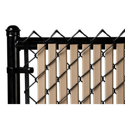 Tube Slat Double-Wall Bottom Locking Slat Depot Privacy Slat for 3', 4', 5', 6', 7' and 8' Chain Link Fence (5ft, Beige)