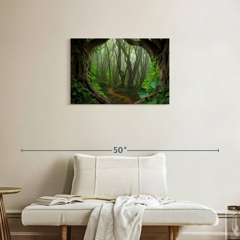 Jungle brumeuse d'Alvord en Asie, H 20 po x l 30 po