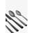 Cambridge Gilda Black Satin 20-Piece Flatware Set, Service For 4