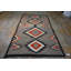 Antique Flat Woven Native American Navajo Hallway Runner Wool Green Rug