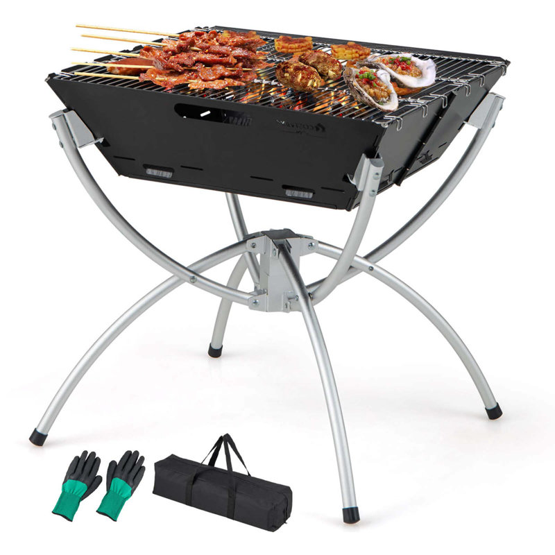 Barbecue au charbon portatif l 18 po Costway, Noir