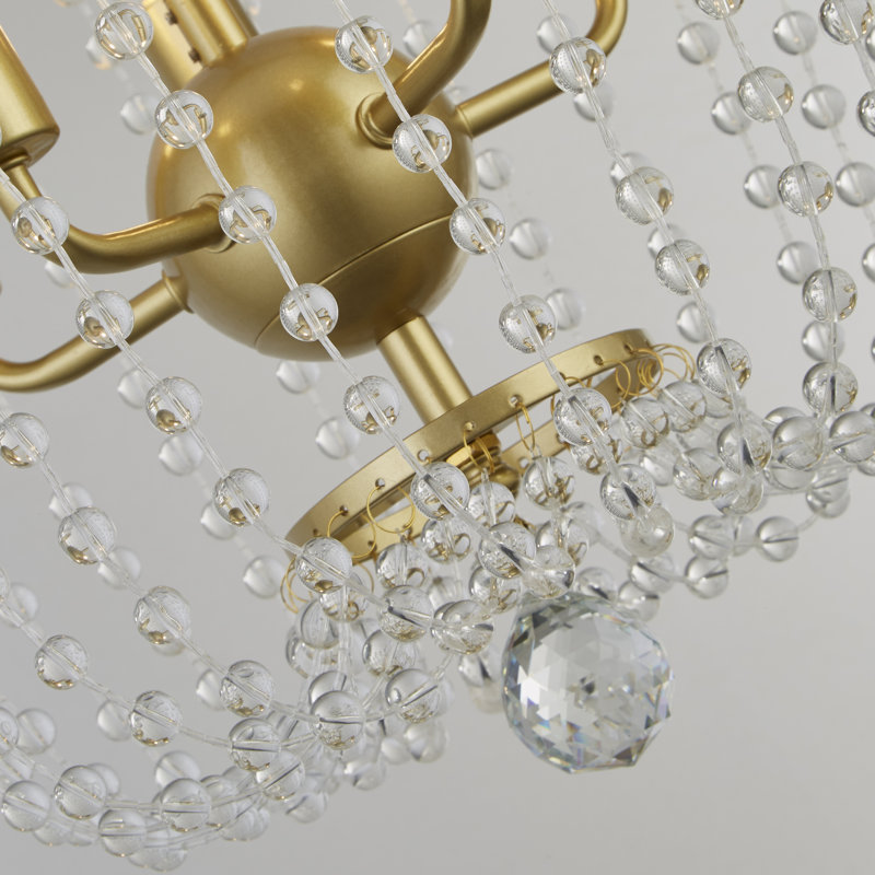 Peniste 5-Light Single Chandelier, Glold