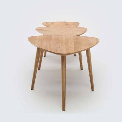 Moody Solid Wood Three Leg Coffee Table