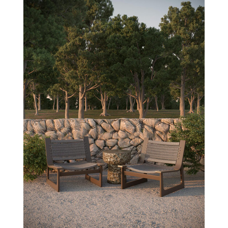 Panama Side Table Coal, Umber
