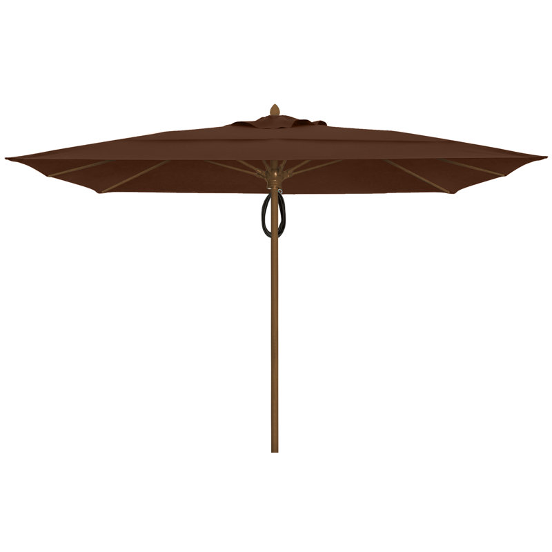Parasol de marché carré 10 pi Prestige, Brun véritable, Bronze champagne