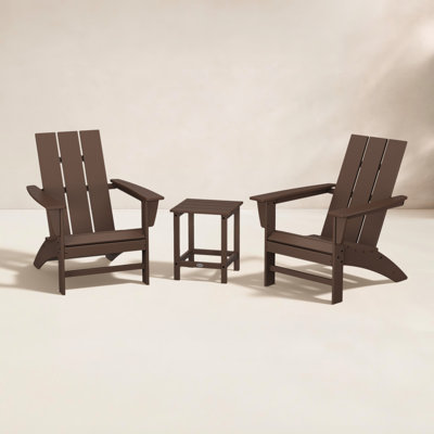 POLYWOOD® Modern Adirondack 2-Person Patio Seating Group