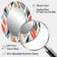 Retro Abstractáleaves I - Grand miroir mural ovale sur métal-862657449