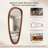 Asymmetrical Wood Framed Accent Wall Mirror-1414601651-1416182758